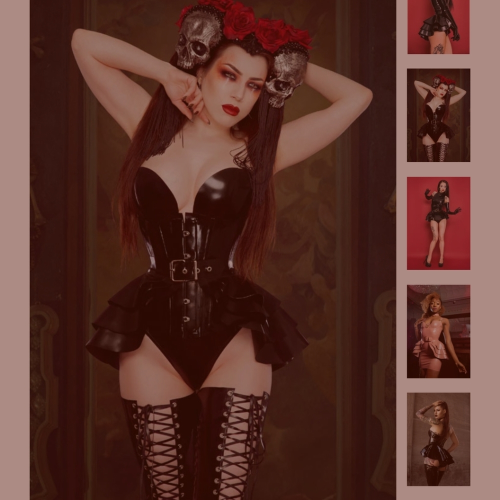 Lady Lucie Three Layer Belted Peplum